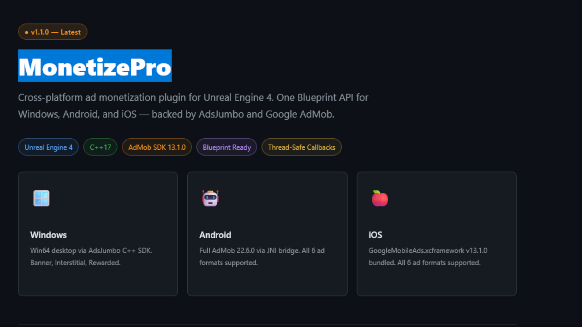 MonetizePro diagram